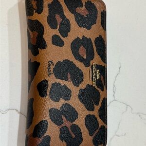 Coach Leopard Animal Print Wallet